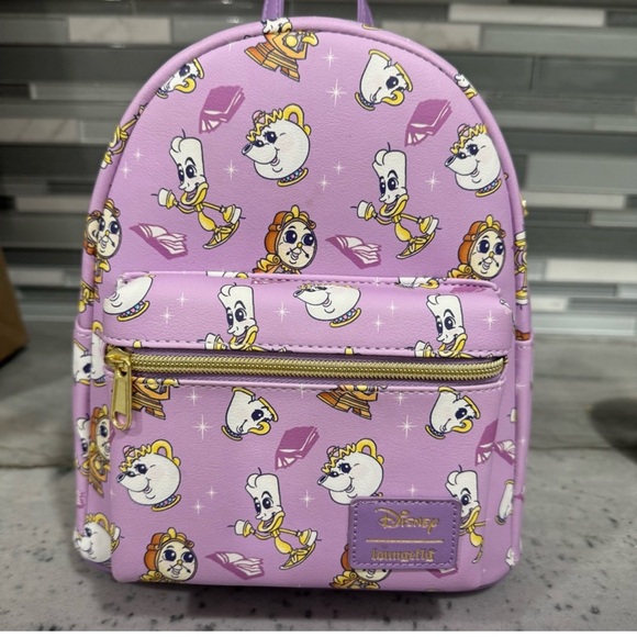 Disney Loungefly Beauty & Beast Mini Backpack NWT - Picture 3 of 3